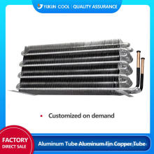 Condensador de aletas de tubo de aluminio